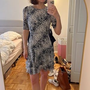 Reiss Blue and White Work Dress